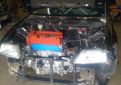 Land Speed CRX engine mockup